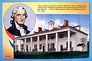 Washington's Farewell Address Postcard (Sept 17, 1796)