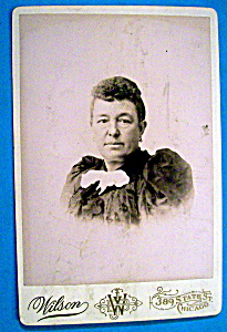 Handsome Woman - Cabinet Photo Of A Stern Woman