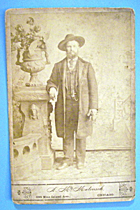 When Chicago Was A Cattle Town - Cabinet Photo Of A Man