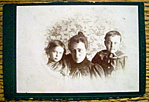 Just The Three Of Us - Cabinet Photo Of A Family