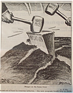 Political Cartoon - March 4, 1946 Inflation
