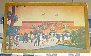 1935 California Pacific Expo Postcard-federal Building