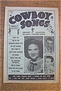 Cowboy Songs Magazine - Kitty Wells - Oct 1954