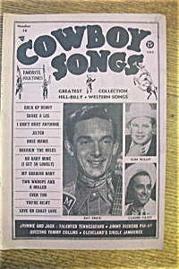 Cowboy Songs Magazine - Ray Price - August 1954