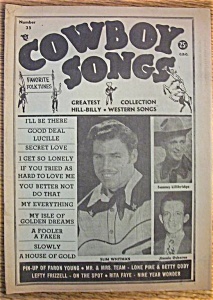 Cowboy Songs Magazine - Slim Whitman - July 1954