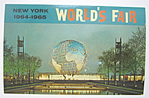 Unisphere At Night, New York World's Fair Postcard