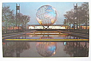 Unisphere Night Scene, New York World Fair Postcard