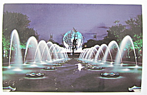 Unisphere & The Fountains, New York World Fair Postcard