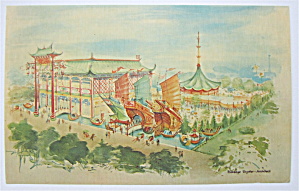 Hong Kong Pavilion, 1965 New York World Fair Postcard