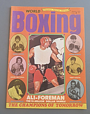 World Boxing Magazine January 1975 Ali - Foreman