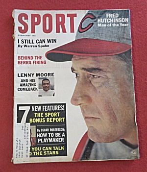 Sport Magazine February 1965 Lenny Moore/warren Spahn