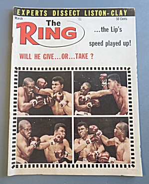 The Ring Magazine March 1964 Liston - Clay