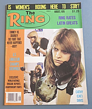 The Ring Magazine August 1978 Cathy (Cat) Davis