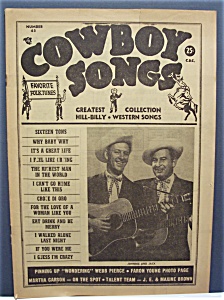 Cowboy Songs Magazine - March 1956 - Johnnie & Jack