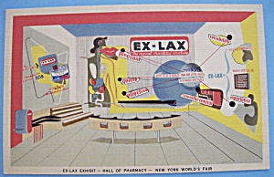 Ex-lax Exhibit Postcard (1939 New York World's Fair)