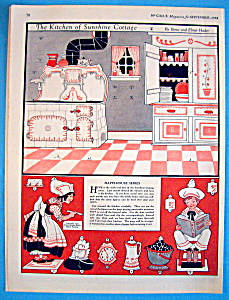The Kitchen Of Sunshine Cottage Cut Out/september 1924