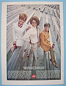 1968 Coca Cola W/diana Ross & The Supremes