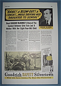 Vintage Ad: 1937 Goodrich Tires W/ Graham Mcnamee