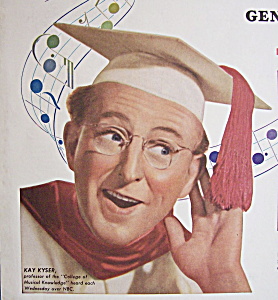 Vintage Ad: 1947 General Electric Radio W/kay Kyser