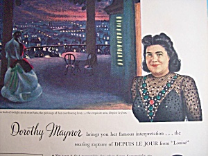Vintage Ad: 1945 Rca Victor Records W/ Dorothy Maynor