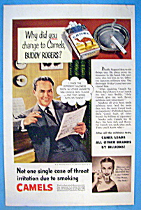 Vintage Ad: 1951 Camel Cigarettes With Buddy Rogers