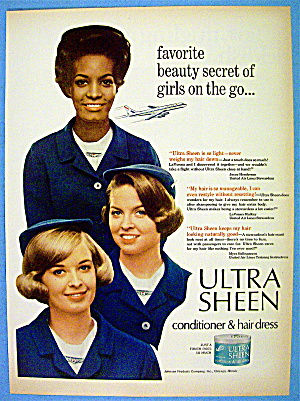 1966 Ultra Sheen With United Air Lines Stewardesses