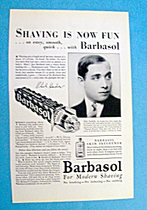 Vintage Ad: 1939 Barbasol With Phil Baker