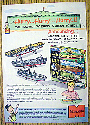 1950's Monsanto Model Kit With Boats