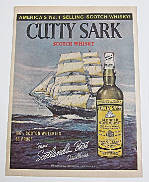 1963 Cutty Sark Whisky With Ship