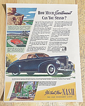 1939 Nash With The Convertible Coupe