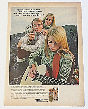 1966 Teak With Man & Two Women