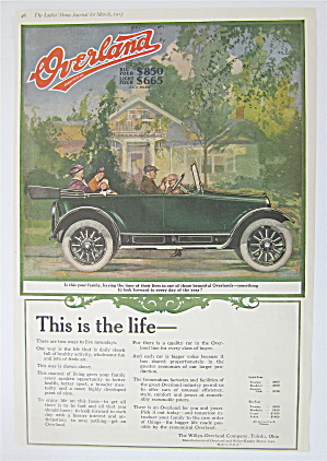 1917 Overland With Family Driving In An Overland