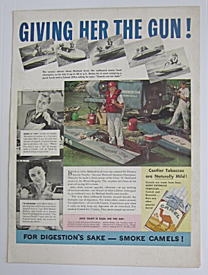 1937 Camel Cigarettes With Boat Champion Mulford Scull