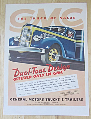 1937 General Motors Trucks With Dual Tone Design