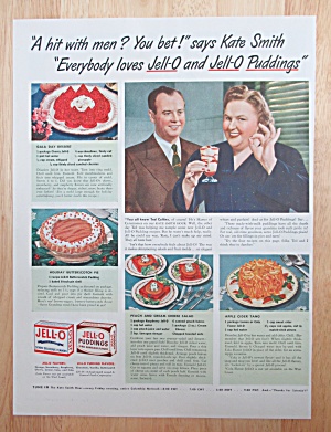 1942 Jell-o & Jell-o Pudding With Kate Smith
