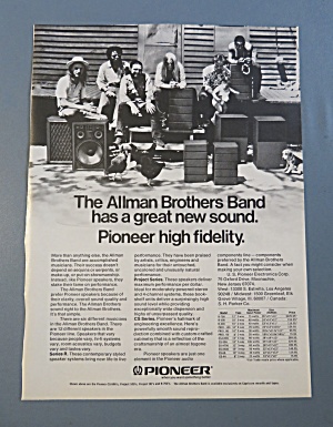 1974 Pioneer High Fidelity W/ The Allman Brothers Band