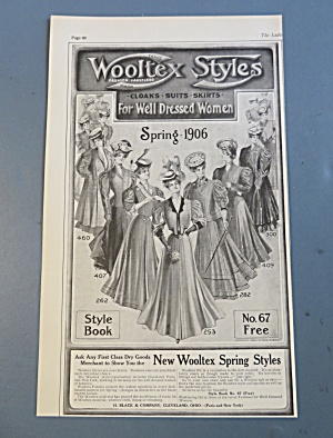 1906 Wooltex Spring Style With Women Wearing Dresses