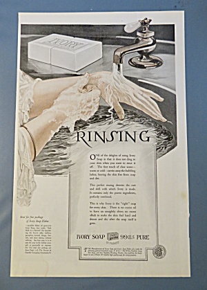 1920 Ivory Soap With Woman Washing Her Hands