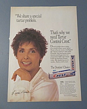 1991 Crest Toothpaste With Lena Horne