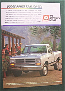 Vintage Ad: 1988 Dodge Power Ram 100 4 X 4