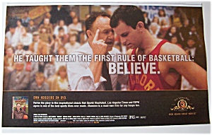 2004 Movie Ad For Hoosiers