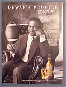 Vintage Ad: 1985 Dewar's Whiskey With Gale Sayers