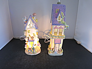Light Up Easter Bunny House Sports Goods And Flag Shop