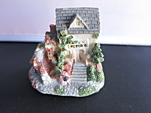 Peter Cotton Tail Miniature House Figurine Easter