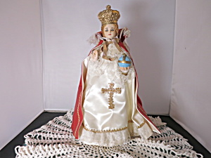 Jesus Prague Chalkware Figurine Religious