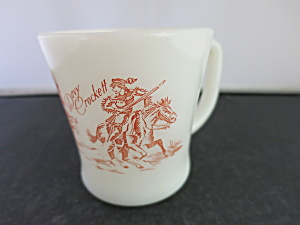 Vintage Davy Crockett Fire King Cup Mug