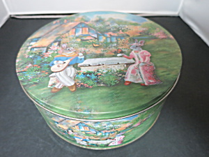 Easter Bunny Spring Cookie Tin