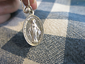 Vintage Medal Italy Mary Conceived Without Sin Pray For Us