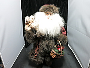 Christmas Fantasies Santa With Teddy Bear