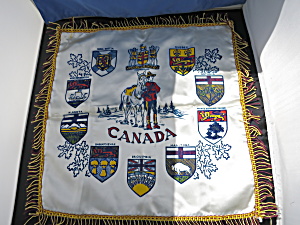 Canada Coat Of Arms Silk Pillow Case
